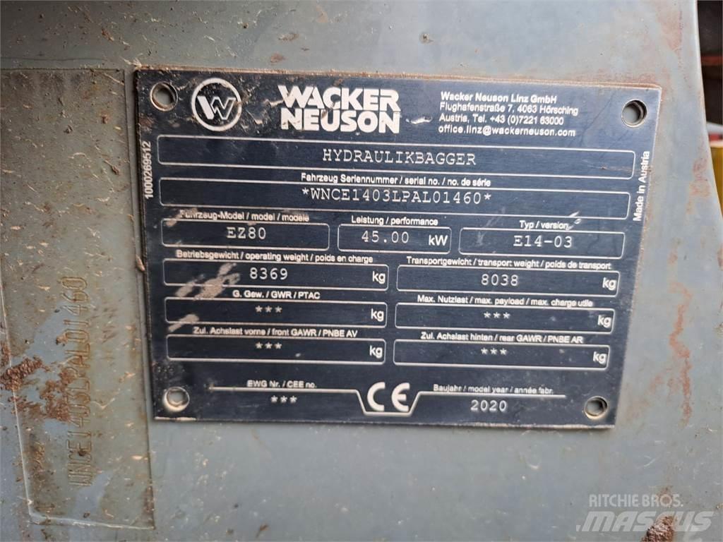 Wacker Neuson EZ80 Lánctalpas kotrók