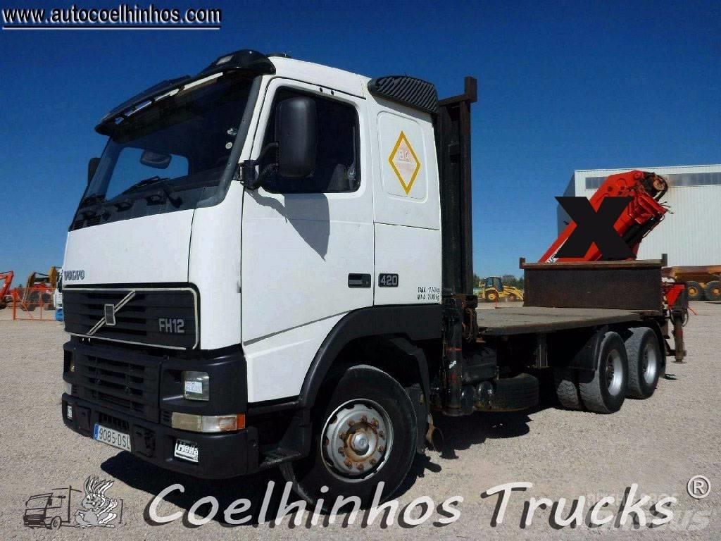 Volvo FH12 420 6x4 Platós / Ponyvás teherautók