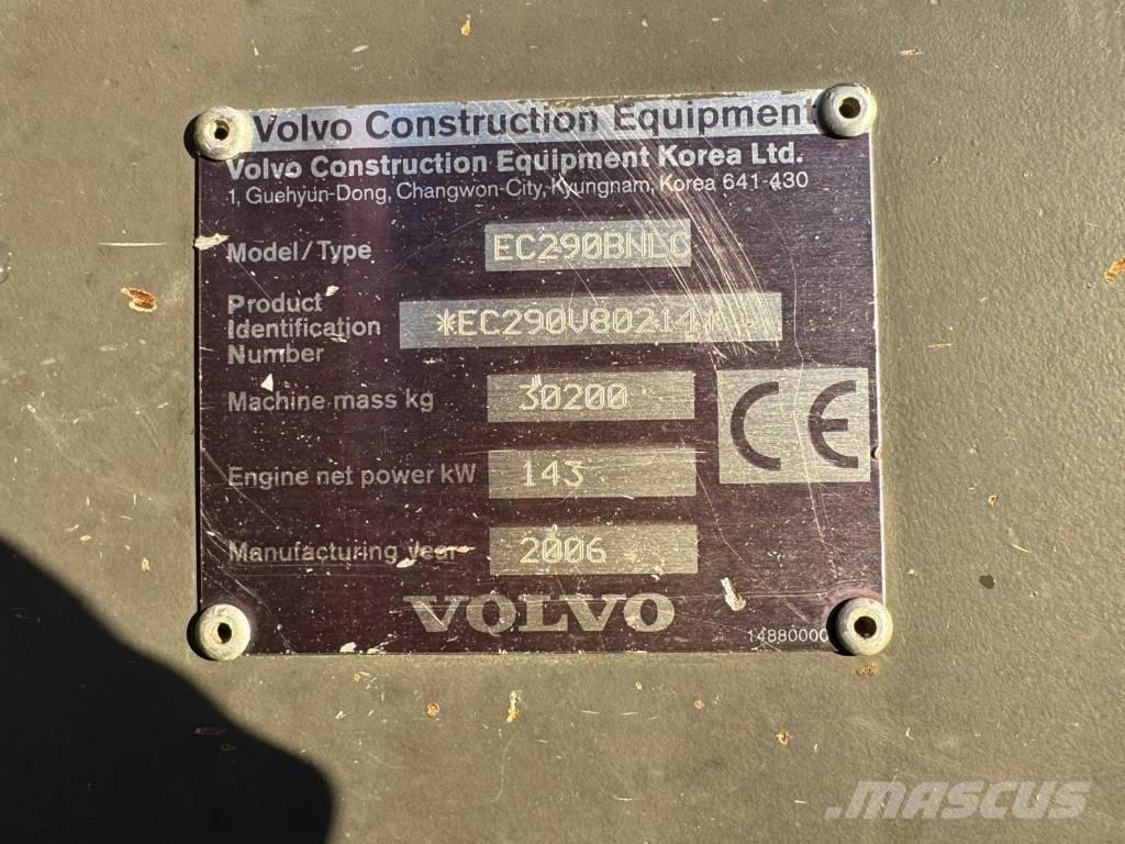 Volvo EC 290 B N LC Lánctalpas kotrók