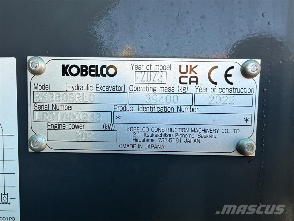 Kobelco SK380SRLC Lánctalpas kotrók