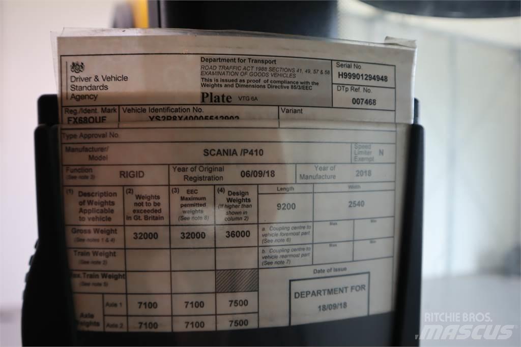 Scania P410 Billenő teherautók