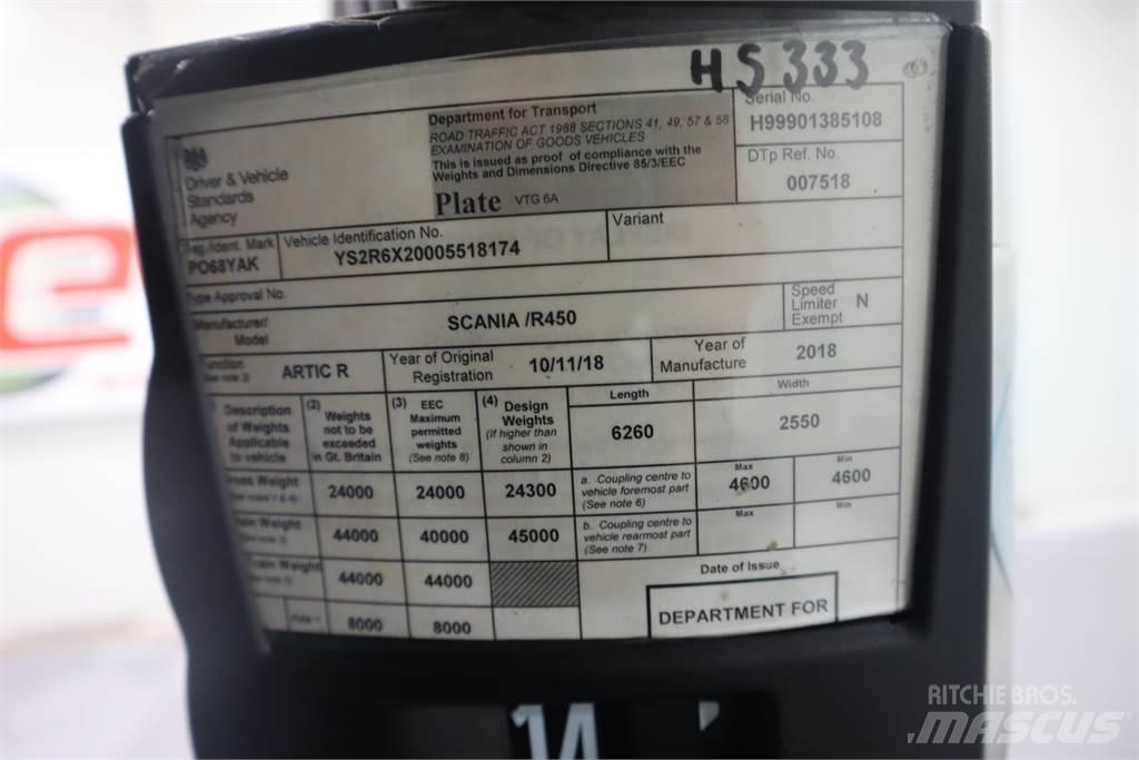 Scania R450 Nyergesvontatók