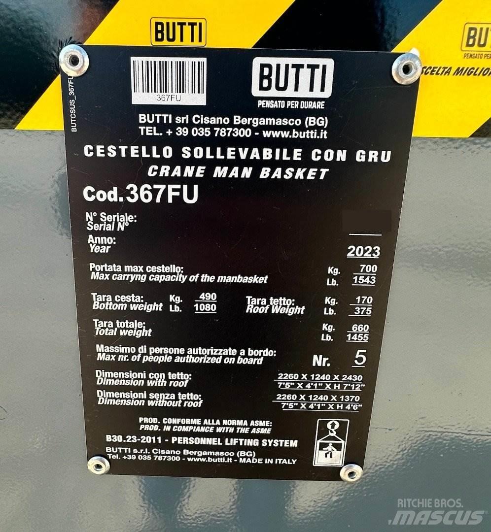 Butti 367FU Daru tertozékok és felszerelések