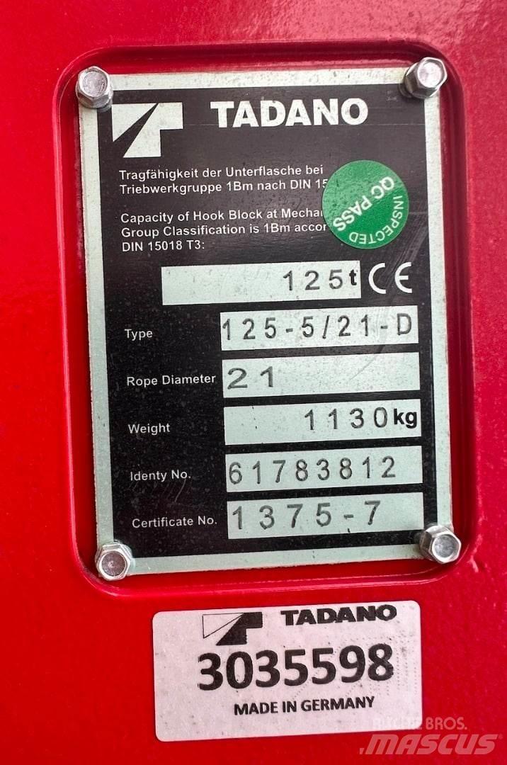 Tadano  Daru tertozékok és felszerelések