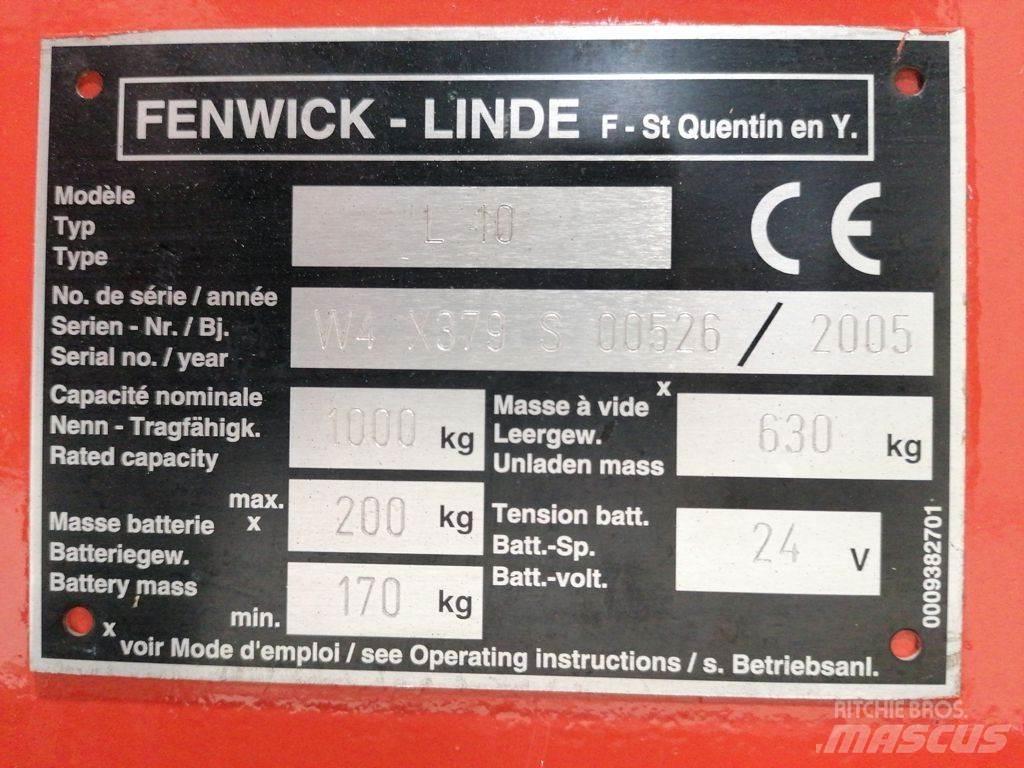 Linde L10 Gyalogkíséretű targonca