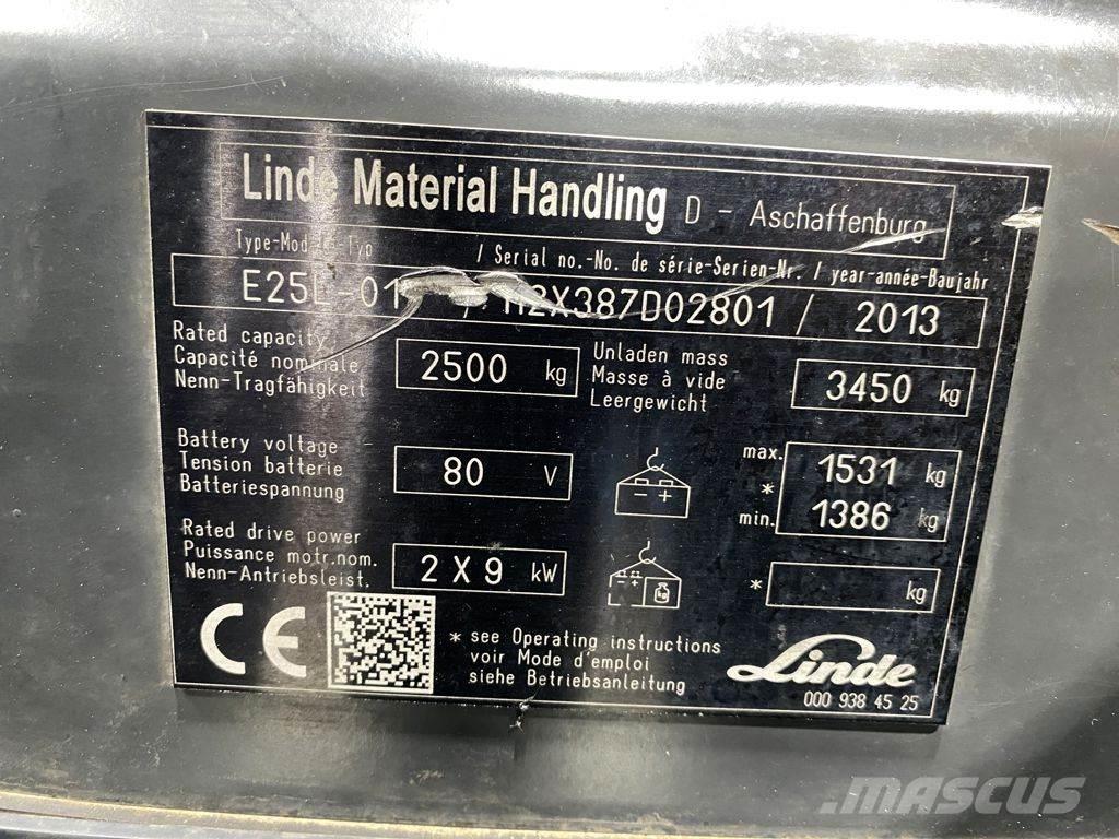 Linde E25L Targoncák-Egyéb
