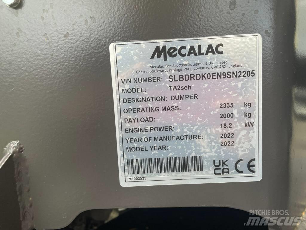 Mecalac TA2SEH Csuklósdömperek