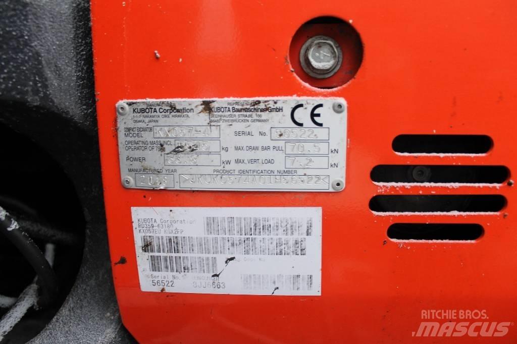 Kubota kx57-4 Mini kotrók < 7t