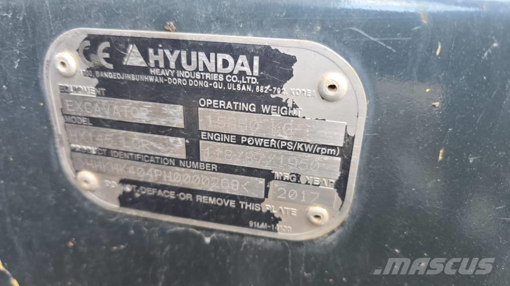 Hyundai HX 145 LCR Lánctalpas kotrók
