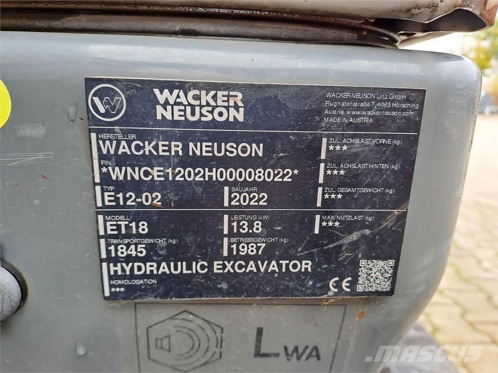 Wacker Neuson ET18 Lánctalpas kotrók