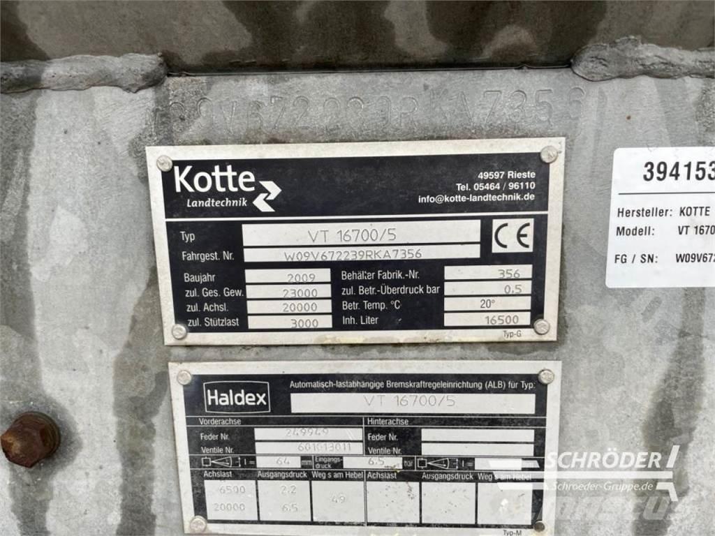 Kotte VT 16700 Poranyag tartályos
