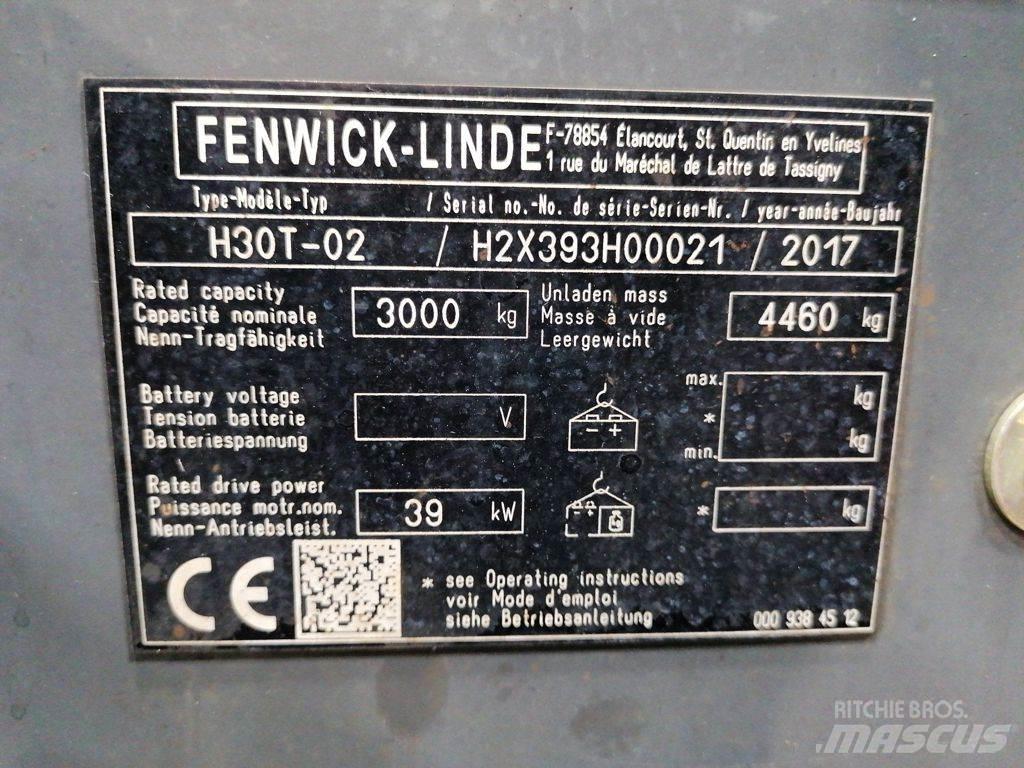 Linde H30T-02 Gázüzemű targoncák