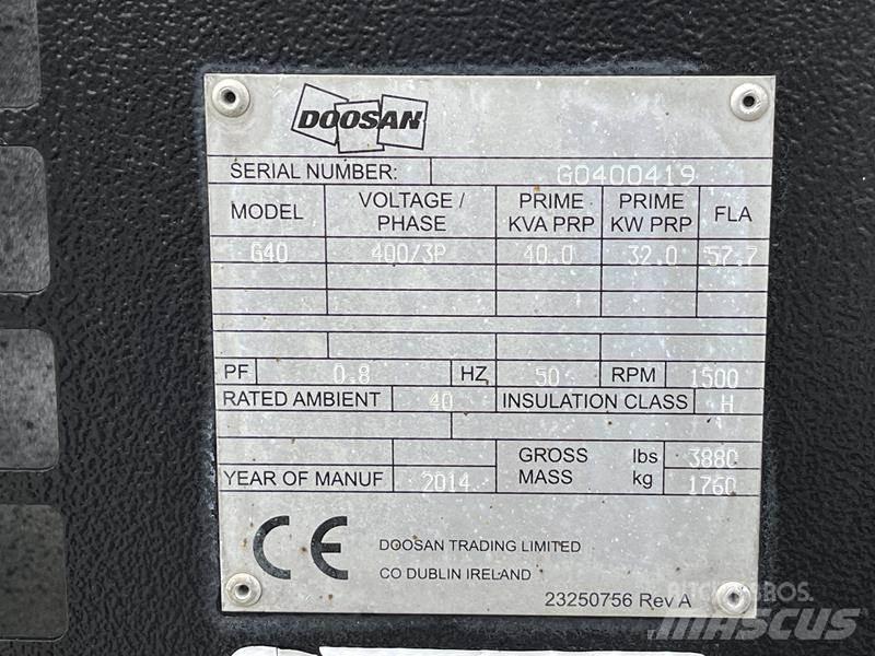 Doosan G 40 Dízel áramfejlesztők
