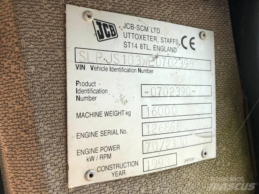 JCB JS 103 FOR PARTS Lánctalpas kotrók