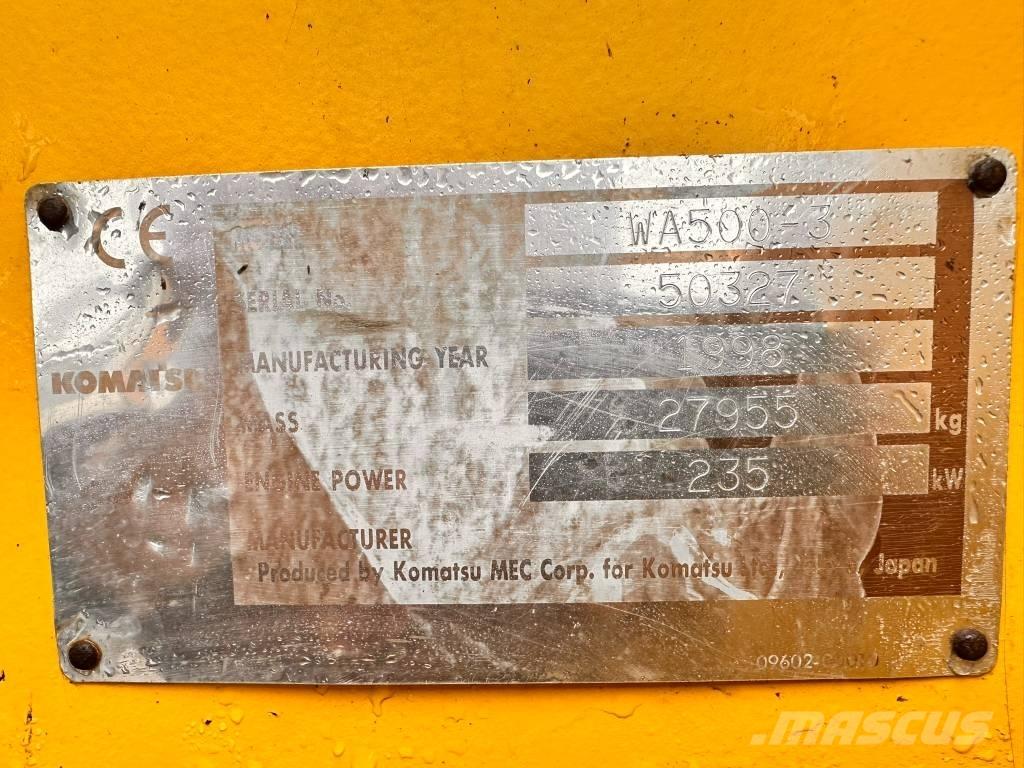 Komatsu WA500-3 Gumikerekes homlokrakodók