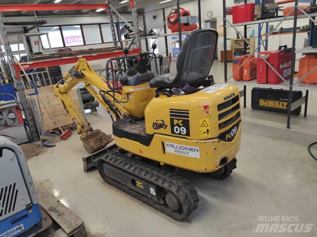 Komatsu PC 09-1 Mini kotrók < 7t