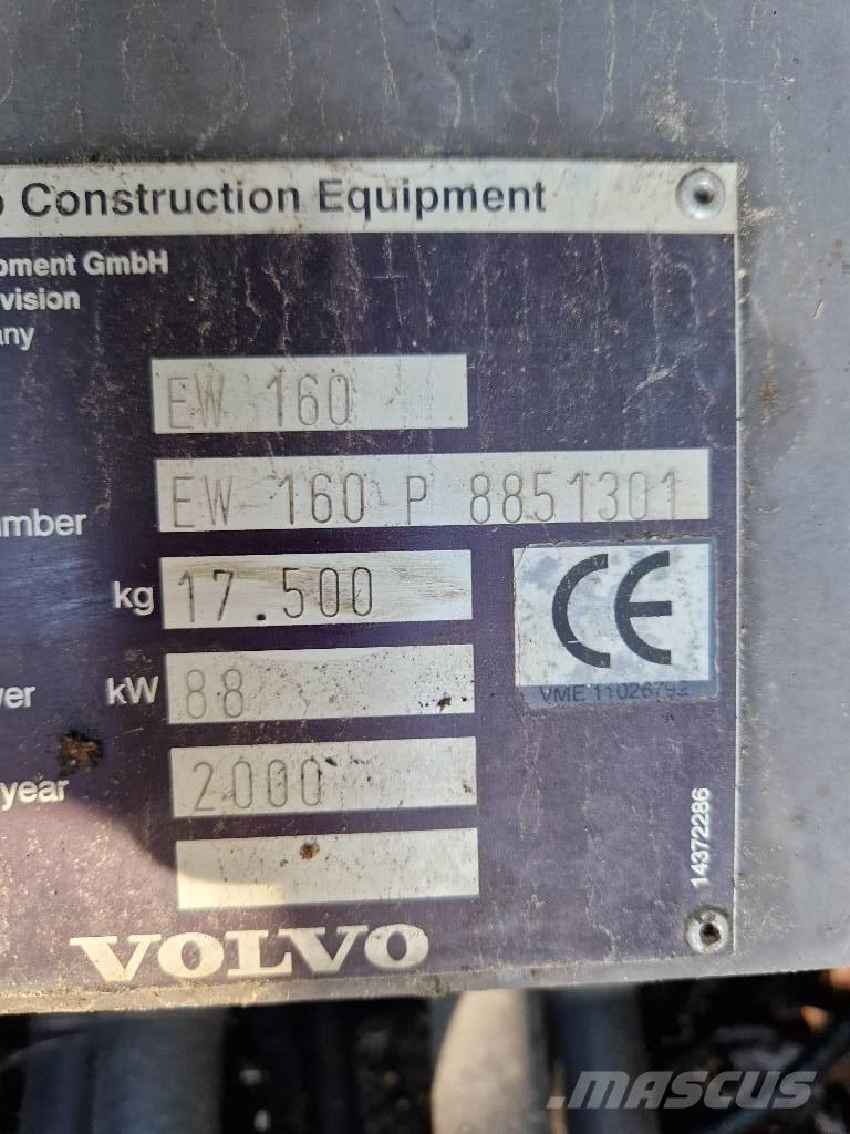 Volvo EW 160 Gumikerekes kotrók