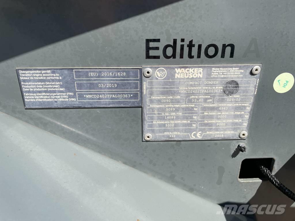 Wacker Neuson DV 90 Mezei dömperek