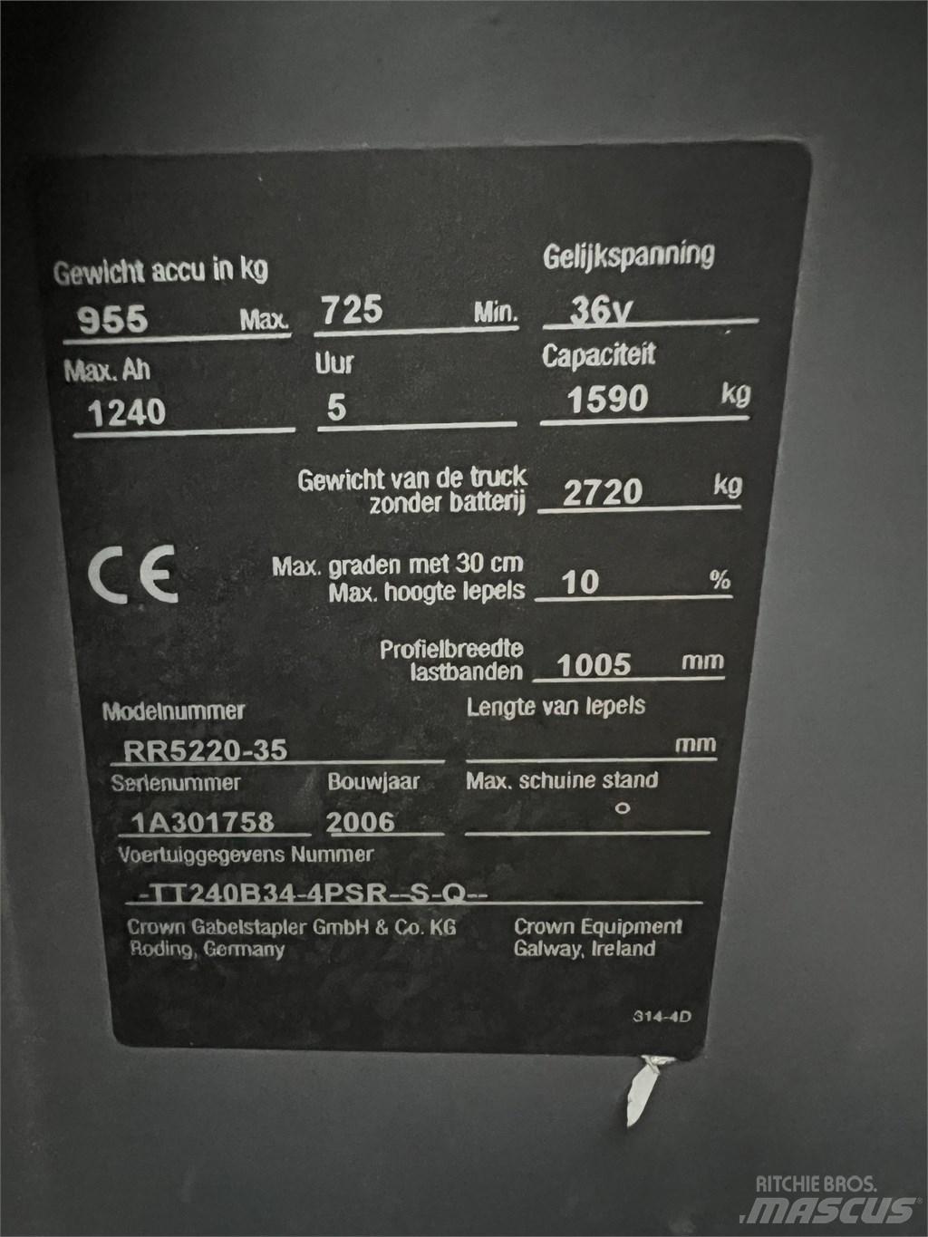 Crown RR 5220-35 Elektromos targoncák