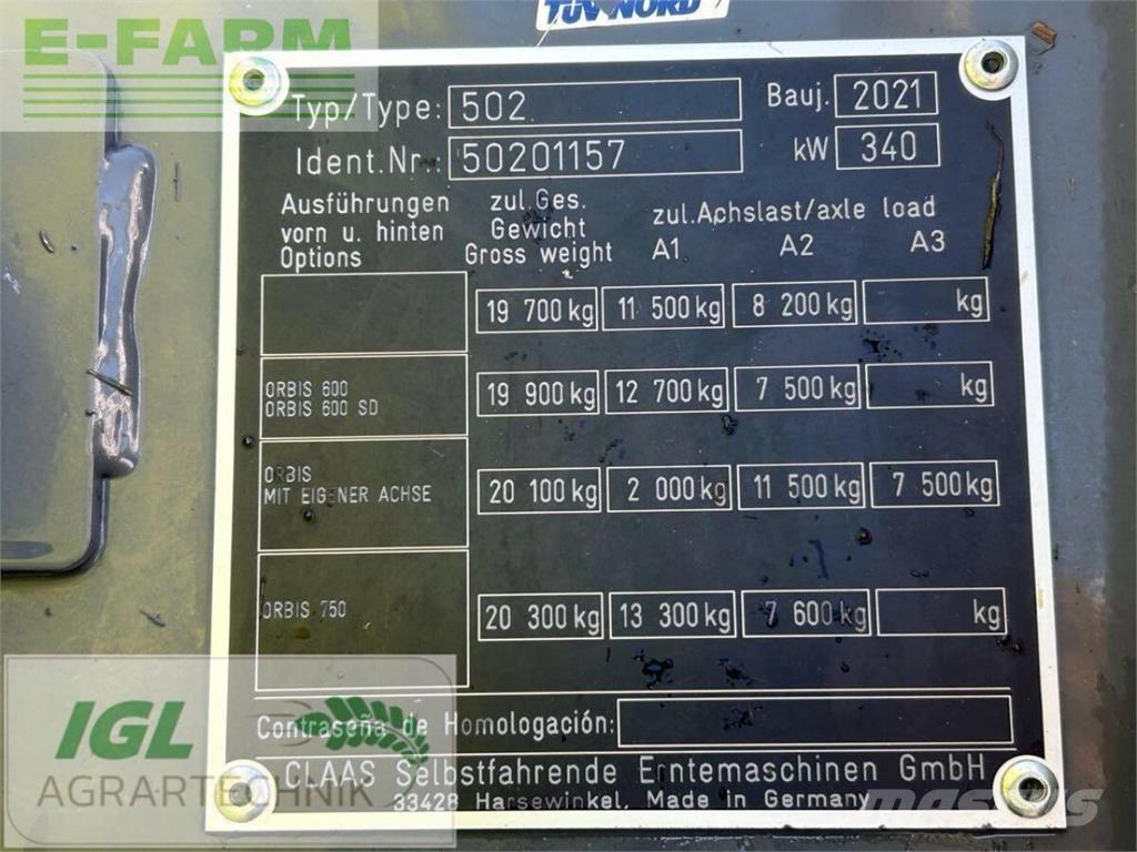 CLAAS jaguar 930 Önjáró szecskázók