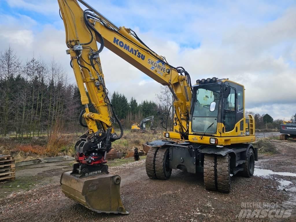 Komatsu PW148-8 Gumikerekes kotrók