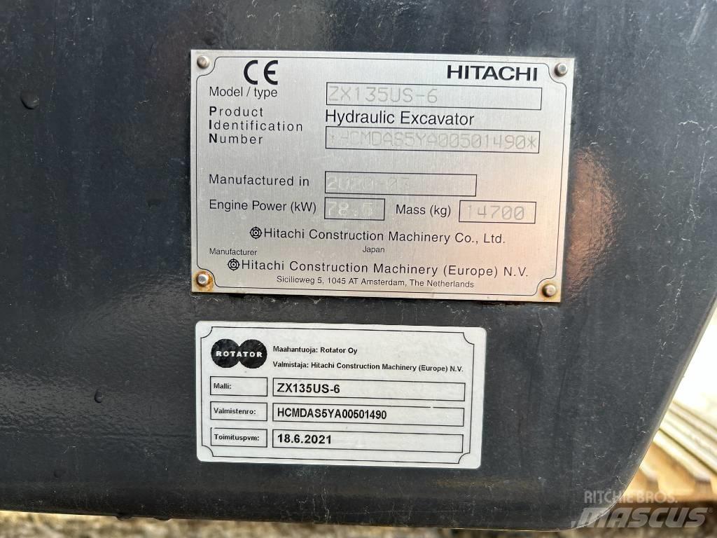 Hitachi ZX 135 US-6 Lánctalpas kotrók