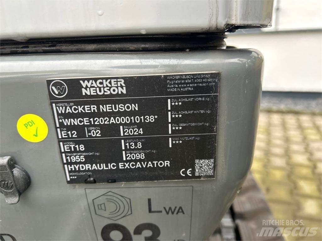 Wacker Neuson ET18 Lánctalpas kotrók