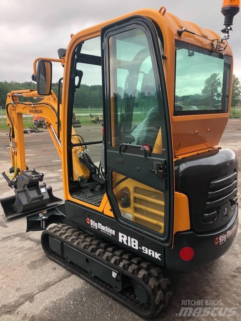 Hyundai R18 - 9AK Mini kotrók < 7t
