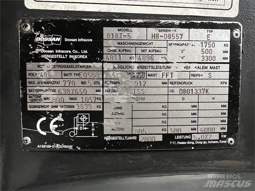 Doosan B18T-5 Elektromos targoncák