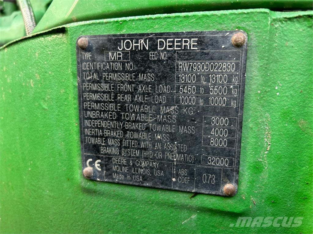 John Deere 7930 Traktorok