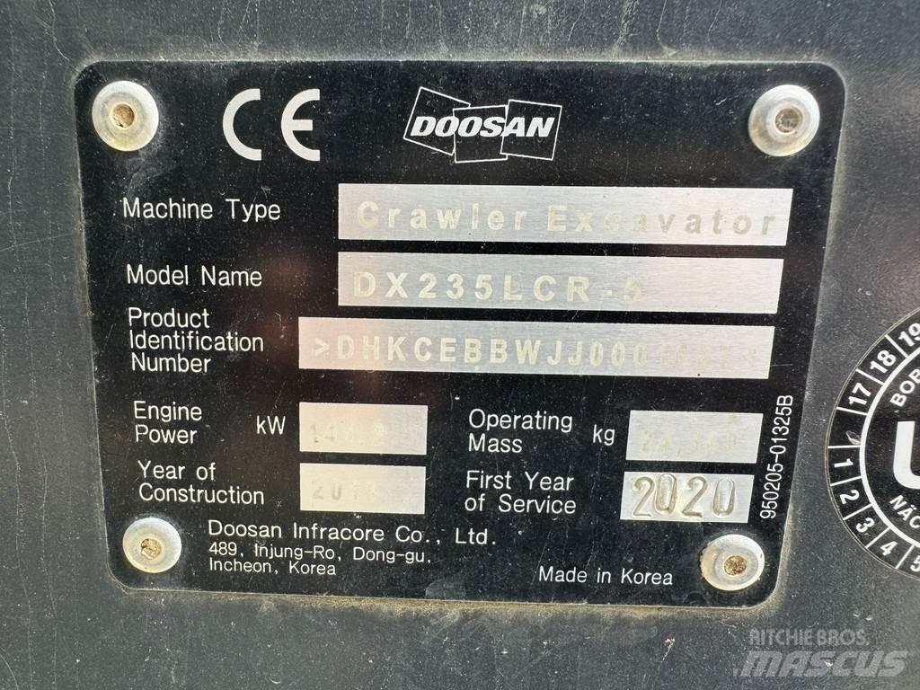 Doosan DX235LCR-5 Lánctalpas kotrók