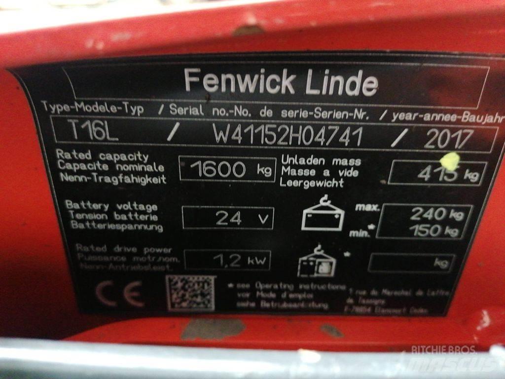 Linde T16L Alacsony emelőkocsi
