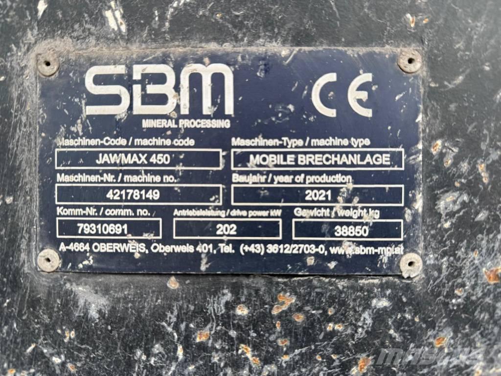 SBM Jawmax 450 Mobil törőgépek