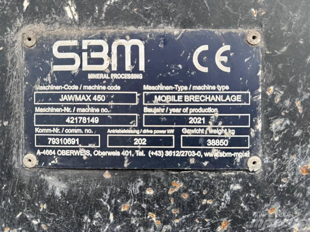 SBM Jawmax 450 Mobil törőgépek