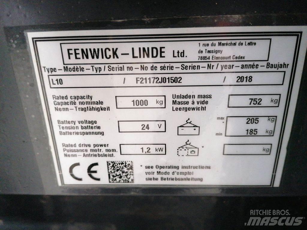 Linde L10 Gyalogkíséretű targonca