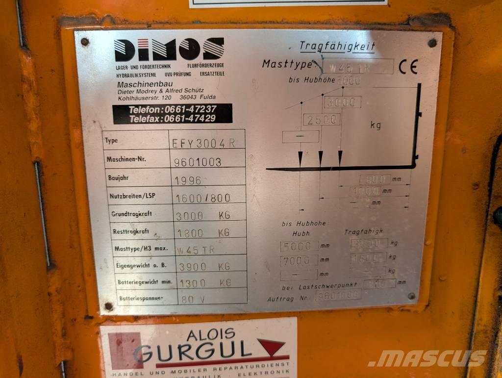 Dimos EFY3004-R Elektromos targoncák