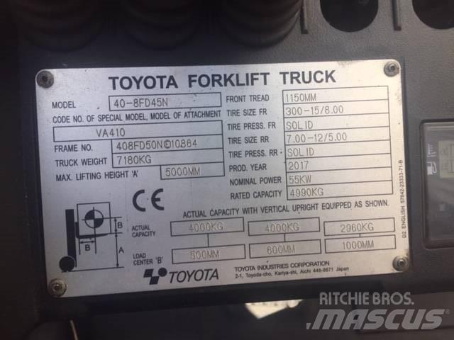 Toyota 40-8FD45N Dízel targoncák