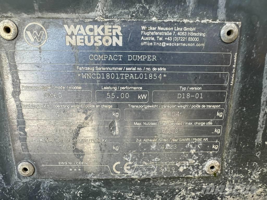 Wacker Neuson DW 60 Mezei dömperek