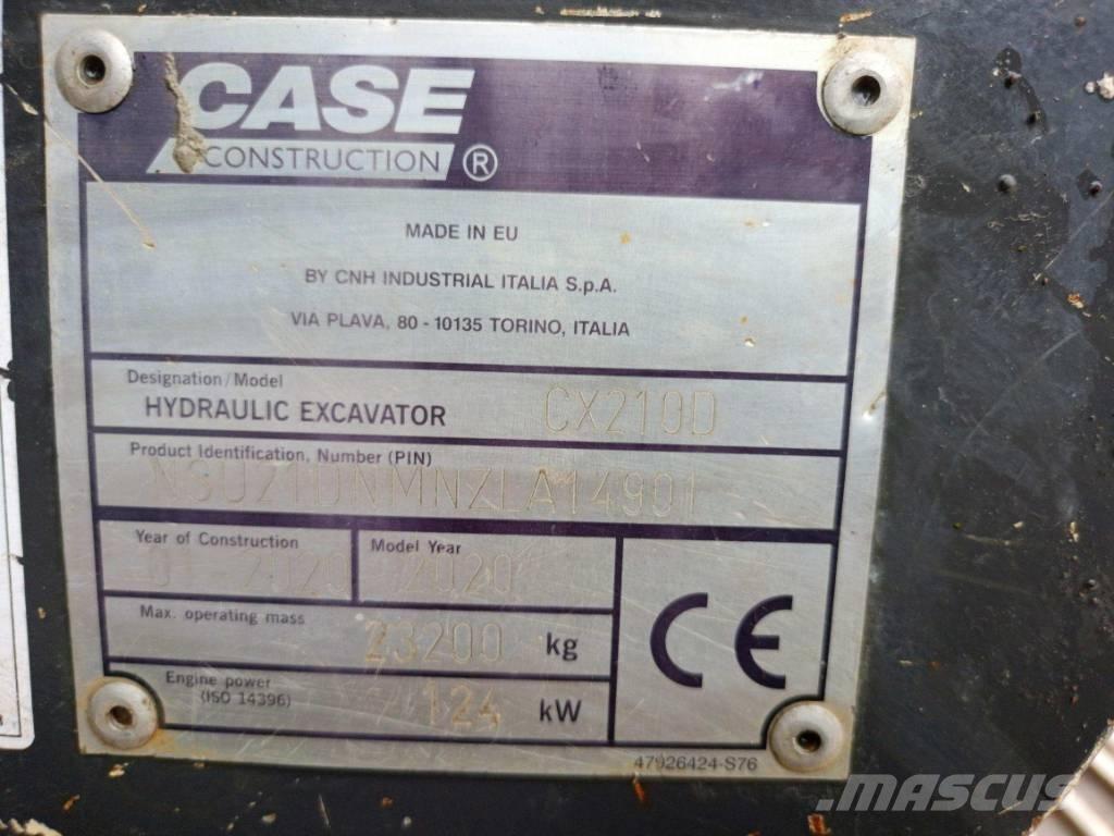 CASE CX 210 D Lánctalpas kotrók