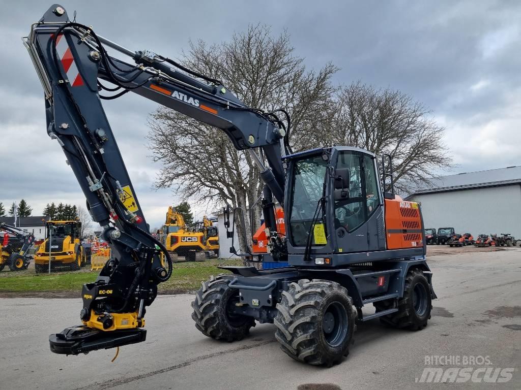 Atlas 185W blue Gumikerekes kotrók