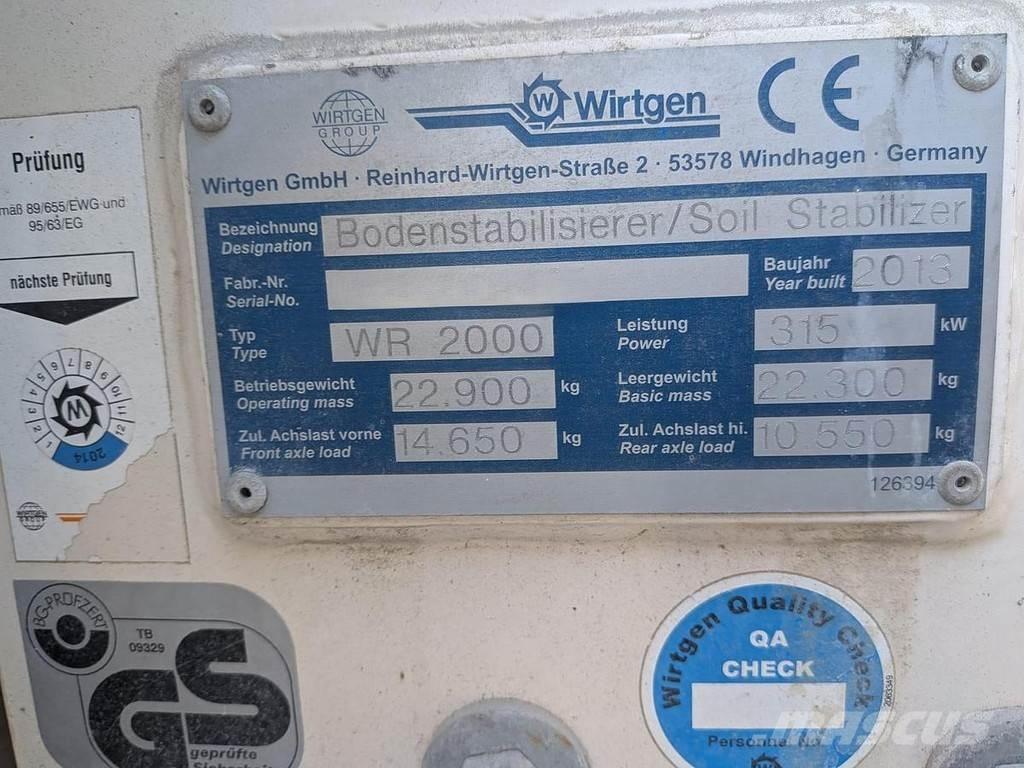 Wirtgen WR2000 Aszfalt aprítók