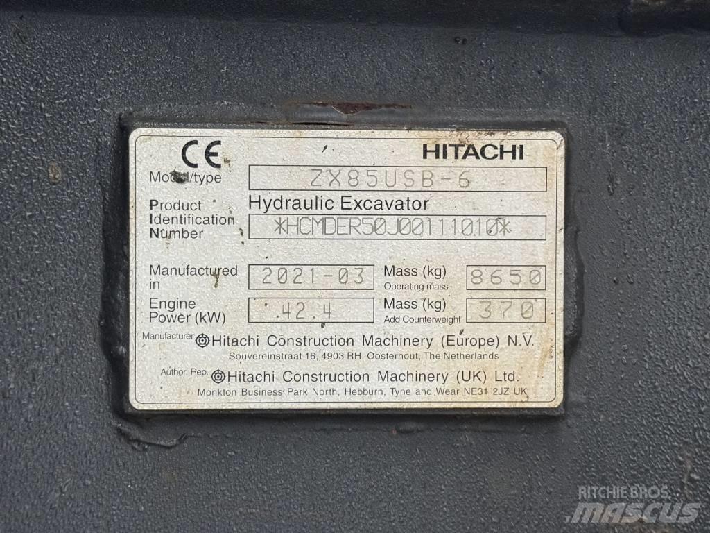 Hitachi ZX 85 US B-6 Közepes (midi) kotrók 7 t - 12 t