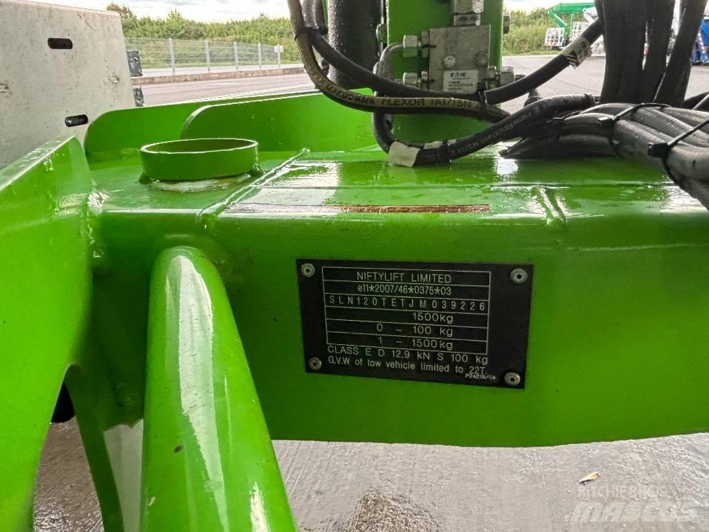 Niftylift 120 TET Pótkocsira szerelt emelők és állványok