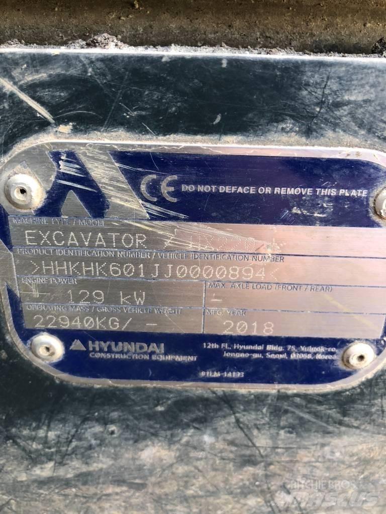 Hyundai HX 220 L Lánctalpas kotrók