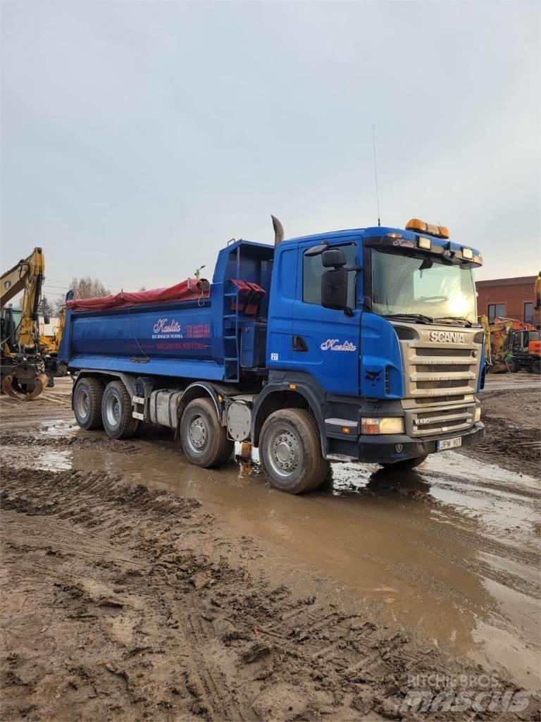 Scania R 420 8X4 Hidraulikus konténerszállító