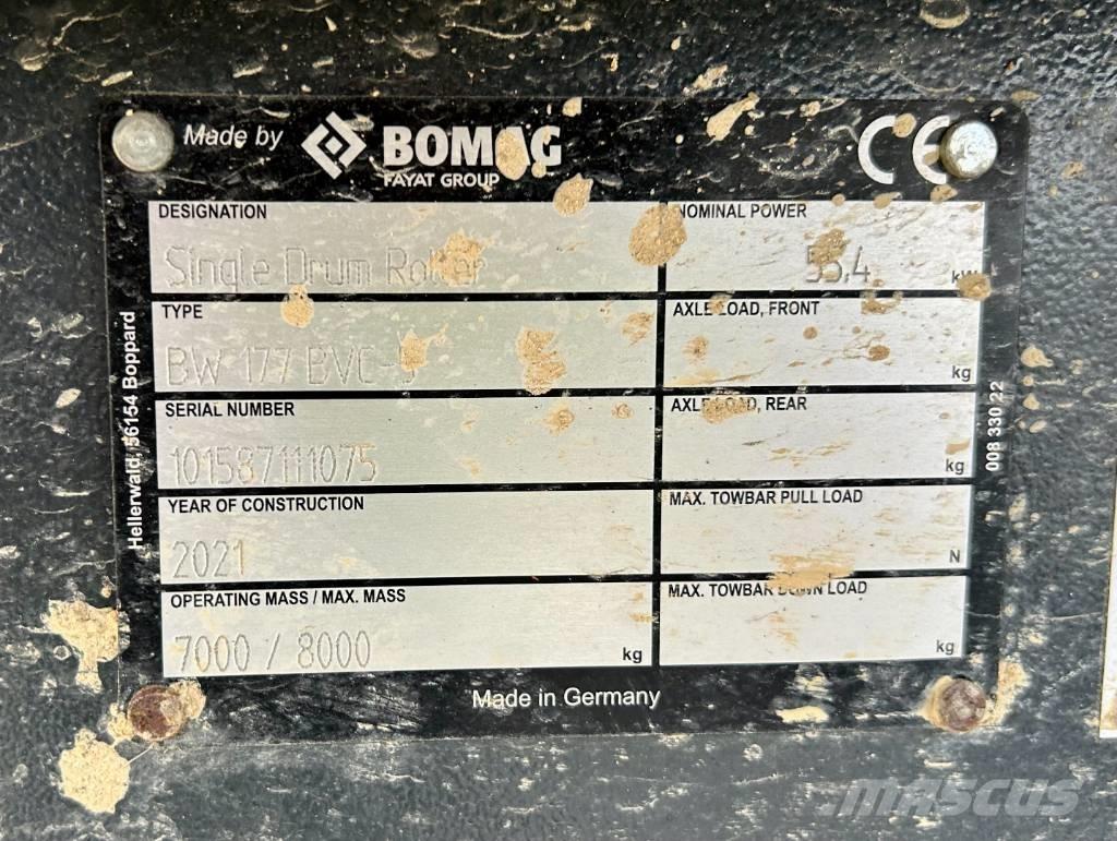 Bomag BW 177 BVC-5 Egydobos hengerek