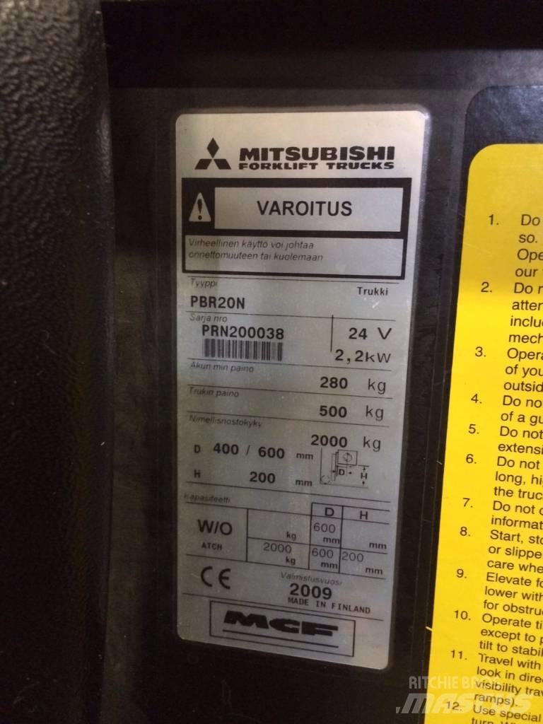 Mitsubishi PBR20N Vezetőállásos alacsony emelőkocsi