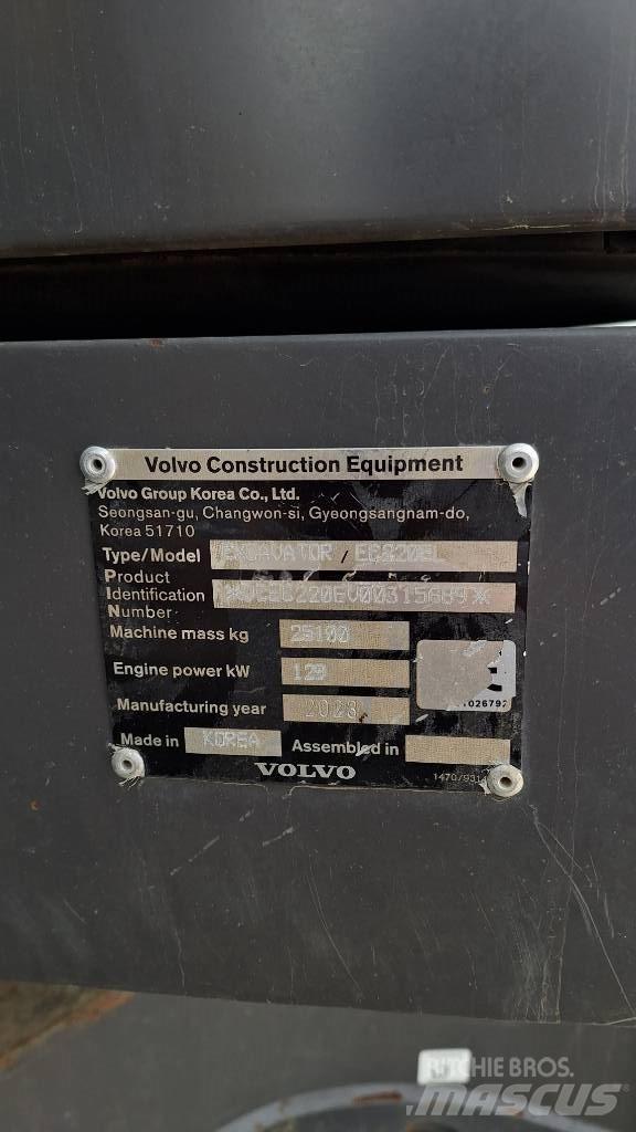 Volvo EC220E Lánctalpas kotrók