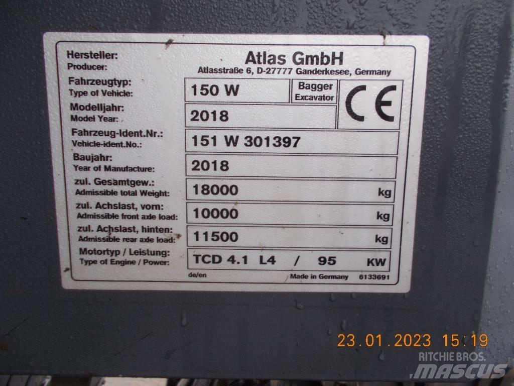 Atlas 150 W Gumikerekes kotrók