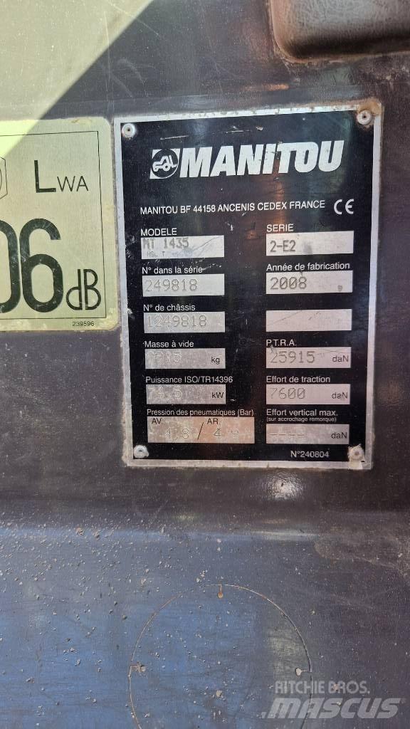 Manitou MT 1435 HSL Teleszkópos rakodók
